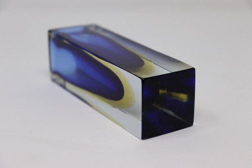 Petit Vase Bleu par Flavio Poli pour Seguso, 1970s