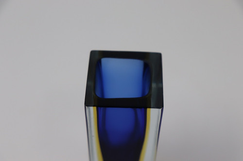 Petit Vase Bleu par Flavio Poli pour Seguso, 1970s