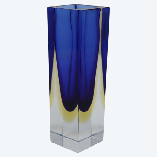 Petit Vase Bleu par Flavio Poli pour Seguso, 1970s