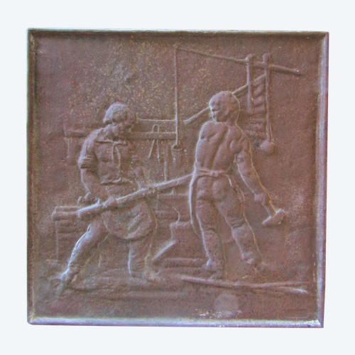 Fireplace plate