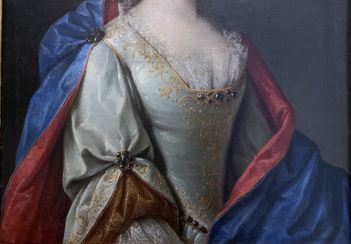 Etienne Odot Garot Dubuisson (1652-1732), Ritratto di donna elegante datato 1703