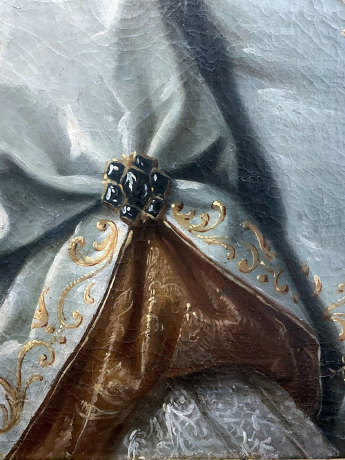 Etienne Odot Garot Dubuisson (1652-1732), Ritratto di donna elegante datato 1703