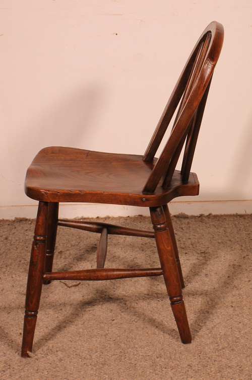 Série De 4 Chaises Windsor Du 19° Siècle