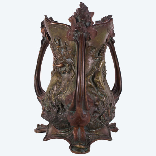 Großer Jugendstil-Jardiniere, Raphaël Charles Peyre.