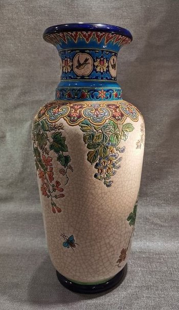 Longwy Grand Vase Art Nouveau