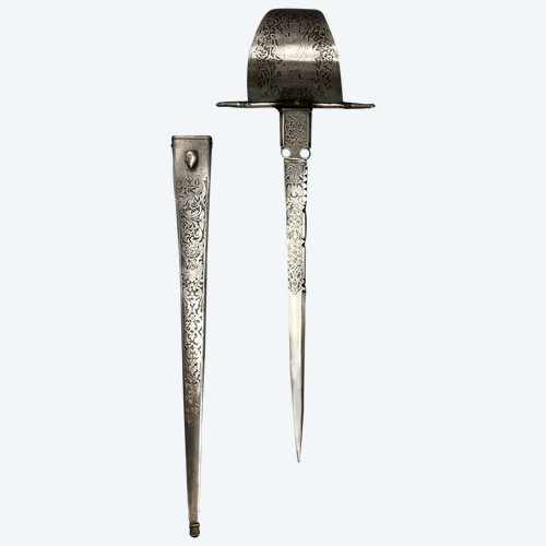 DAGGER called "LEFT-HAND" - Toledo, Spain - 1855