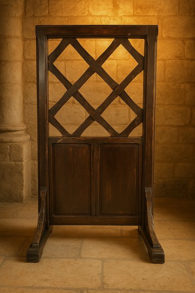 Oak Church Nave Separator - From Notre-Dame Cathedral in Paris