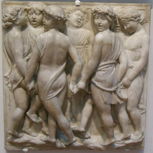 Ecole Française Du XIXème Siècle, Frise De Putti d'Après Luca Della Robbia
