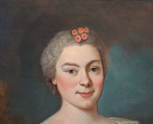 Portrait of a Lady of Quality - Attributed to Louis Tocqué (1696-1772)