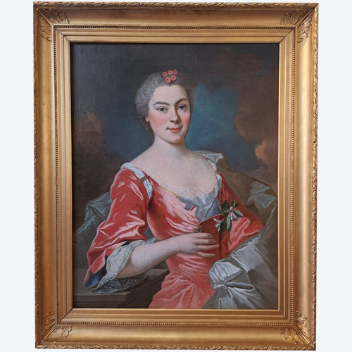 Portrait of a Lady of Quality - Attributed to Louis Tocqué (1696-1772)