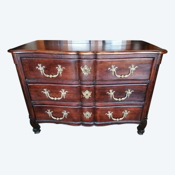 BELLE  COMMODE ARBALETTE  époque  18 eme siècle