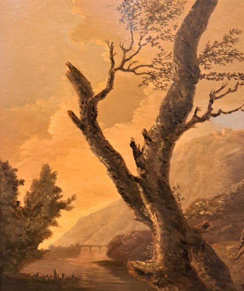 Salvatore Rosa (1615-1673) Seguace di, Soldati in un paesaggio