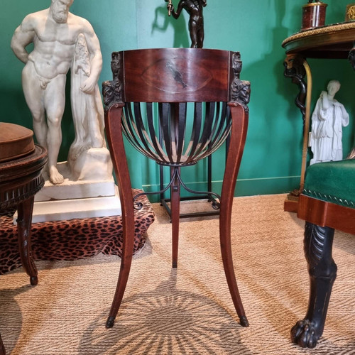 Jean-joseph Chapuis, rarissime table tricoteuse estampillée d'époque Consulat.