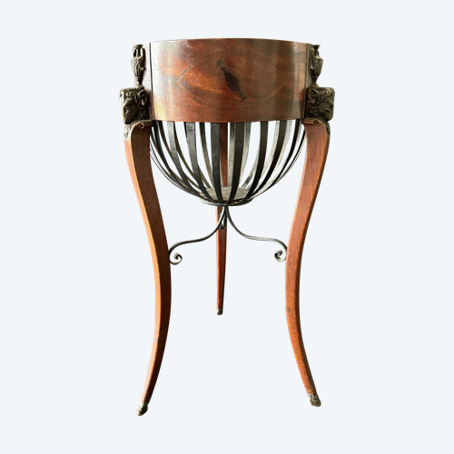 Jean-joseph Chapuis, rarissime table tricoteuse estampillée d'époque Consulat.