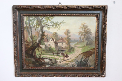 Ölgemälde auf Leinwand, Gerahmt, 2er Set