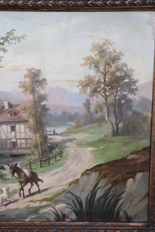 Ölgemälde auf Leinwand, Gerahmt, 2er Set