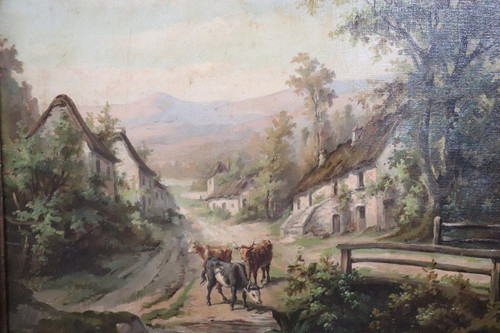 Ölgemälde auf Leinwand, Gerahmt, 2er Set