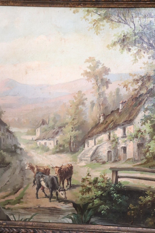 Ölgemälde auf Leinwand, Gerahmt, 2er Set