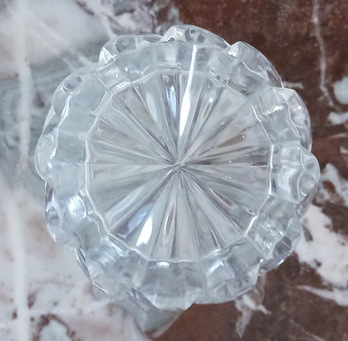 Baccarat (?), dopo Gayrard - calice con ceramica di cristallo Charles X, 1830 ca.