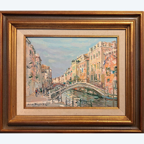 Jean Rigaud (1912-1999) - Venice The Saint Anne canal (Rio di Sant'Anna)