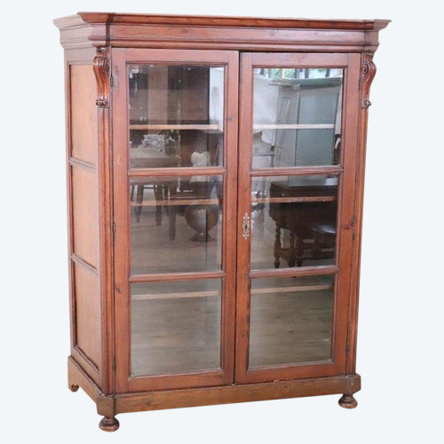 Vetrinetta antica in legno di larice