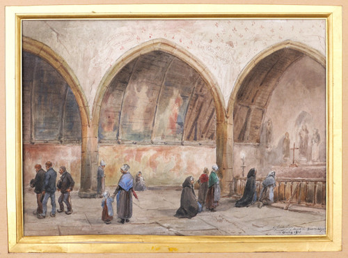 Paul Louis Léger CHARDIN, Animierte Innenansicht der Kapelle von Kermaria in Plouha