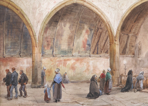 Paul Louis Léger CHARDIN, Animierte Innenansicht der Kapelle von Kermaria in Plouha