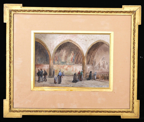 Paul Louis Léger CHARDIN, Animierte Innenansicht der Kapelle von Kermaria in Plouha
