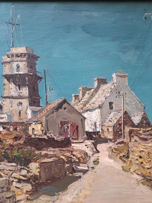 Jean Rigaud (1912-1999) - Le Sémaphore De l'île De Molène - 1957