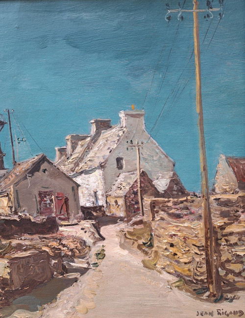 Jean Rigaud (1912-1999) - Le Sémaphore De l'île De Molène - 1957