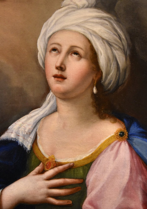 Santa Cecilia e due cherubini, Lucas de la Haye (Nivelles, 1612–Roma, 1682)