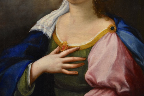 Santa Cecilia e due cherubini, Lucas de la Haye (Nivelles, 1612–Roma, 1682)