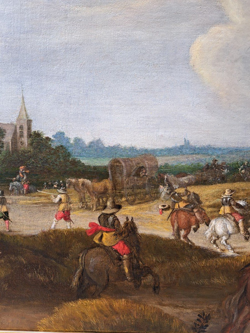 Pieter Meulener (1602-1654), L’attaque Du Convoi, Grand Format