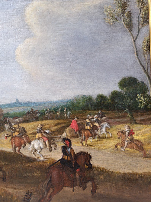 Pieter Meulener (1602-1654), L’attaque Du Convoi, Grand Format