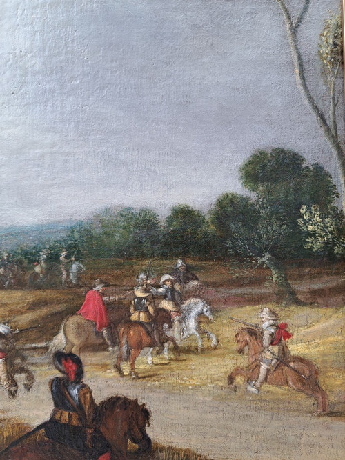 Pieter Meulener (1602-1654), L’attaque Du Convoi, Grand Format
