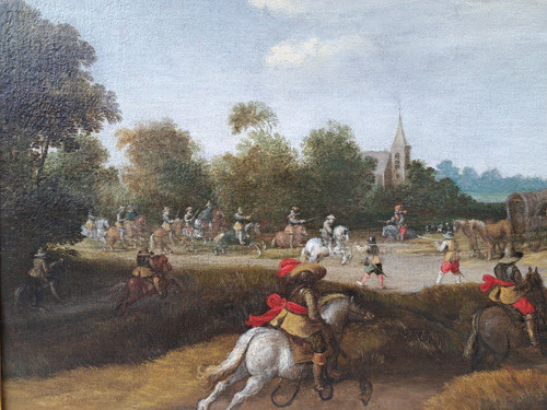 Pieter Meulener (1602-1654), L’attaque Du Convoi, Grand Format