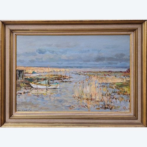 Jean Rigaud (1912-1999) - The Port of By (Médoc) - Large Format