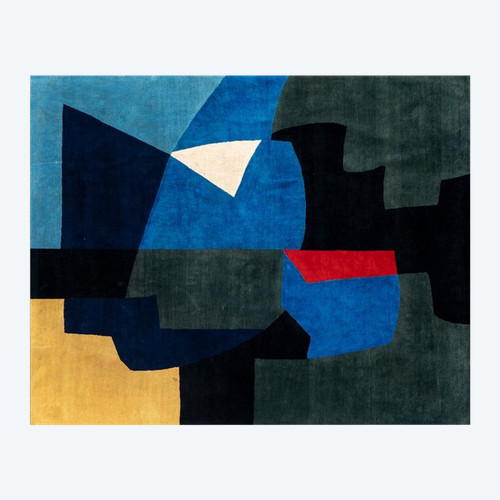Hand-woven tapestry inspired by Serge Poliakoff. Year 2023. LS58095509E