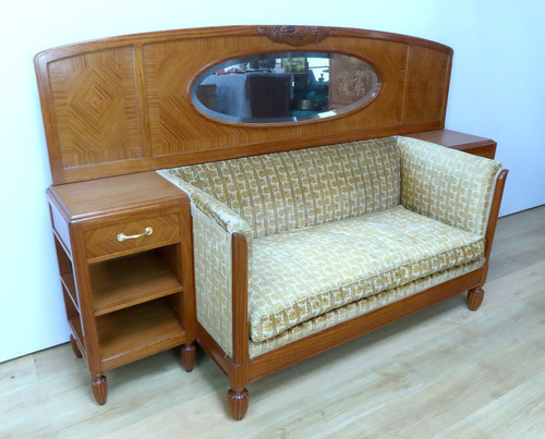 Sofa in Lemonwood, Art Deco - 1930