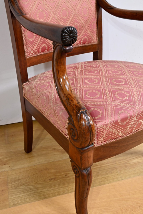 Paire de Fauteuils en Acajou, époque Restauration – Début XIXe