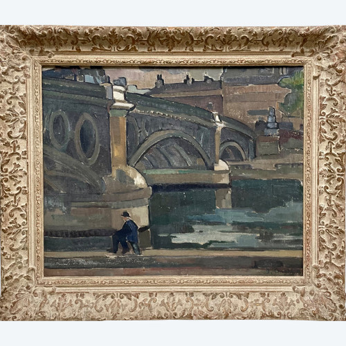 Pêcheur sur les quais de Seine