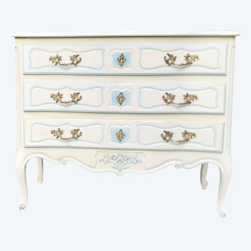 Kommode im Stil Louis XV /Regency aus lackiertem Holz