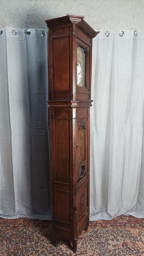 19th century Breton chestnut Comtoise clock