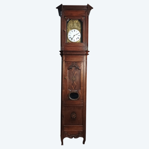 19th century Breton chestnut Comtoise clock