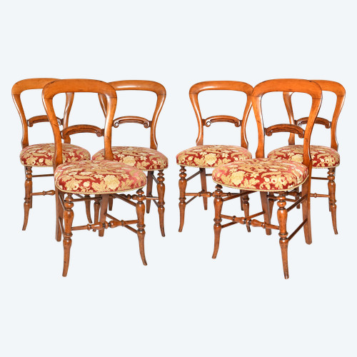 Suite di 6 sedie d'epoca Luigi Filippo