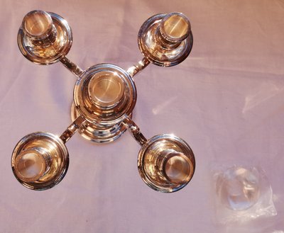 Pair of Christofle 5-branch candelabra, Albi model