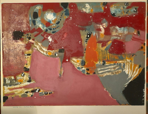  Claude Aliotti 1925 - 1989 Stillleben 86 Öl auf Papier 50cmx36cm ohne Rahmen