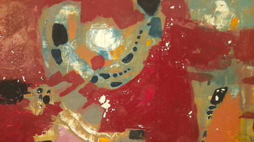  Claude Aliotti 1925 - 1989 Stillleben 86 Öl auf Papier 50cmx36cm ohne Rahmen