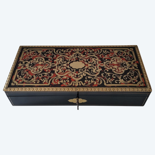 Book box signed TAHAN , Boulle marquetry , Napoleon III period