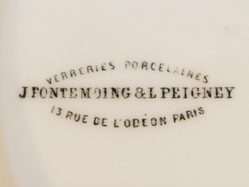 Vaso da farmacia in porcellana di PARIGI "FONTEMOING & PEIGNEY" SAPO OL :OLIV